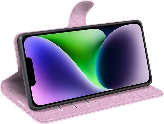 Actual product image MU Classic Litchi Leather Bookcover Series (Apple iPhone 15)