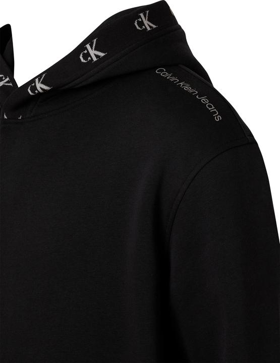 Actual product image Calvin Klein Jeans LOGO JACQUARD HOODIE, black(black), size XL (XL)