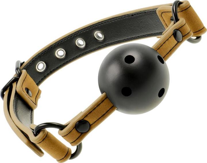 Image du produit Fetish submissive Bâillon de bal avec cuir végétalien