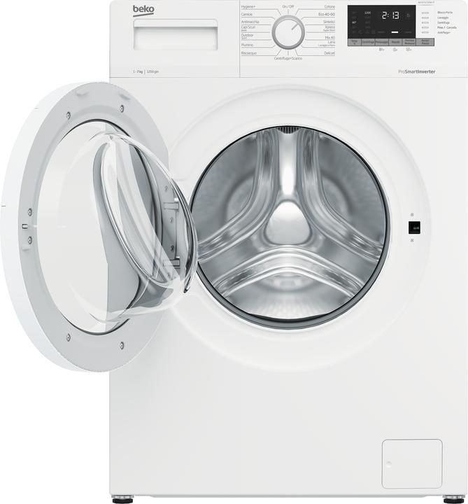 Immagine prodotto Beko WUX71232WI-IT lavatrice Libera installazione Caricamento frontale 7 kg 1200 Giri/min D Bianco (7 kg, A sinistra)