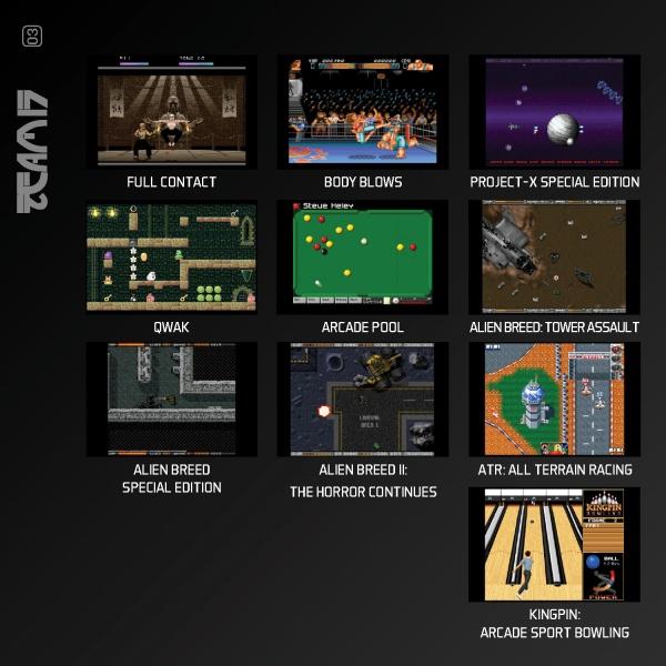 Actual product image Blaze Evercade Team 17 Amiga Collection 1 Cartridge (Arcade, EN)