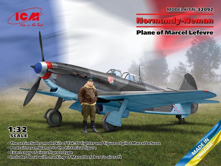Immagine prodotto ICM Normandia-Neman. Aereo di Marcel Lefevre (Yak-9T con figura di M.Lefevre)