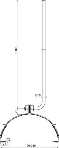 Produktbild Dehn 123 109 Fangeinrichtung NIRO