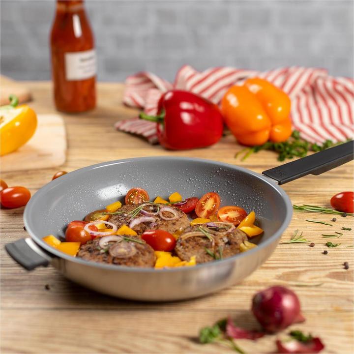 Actual product image Kuhn Rikon Smart & Compact (28 cm, Frying pan, Stainless steel)