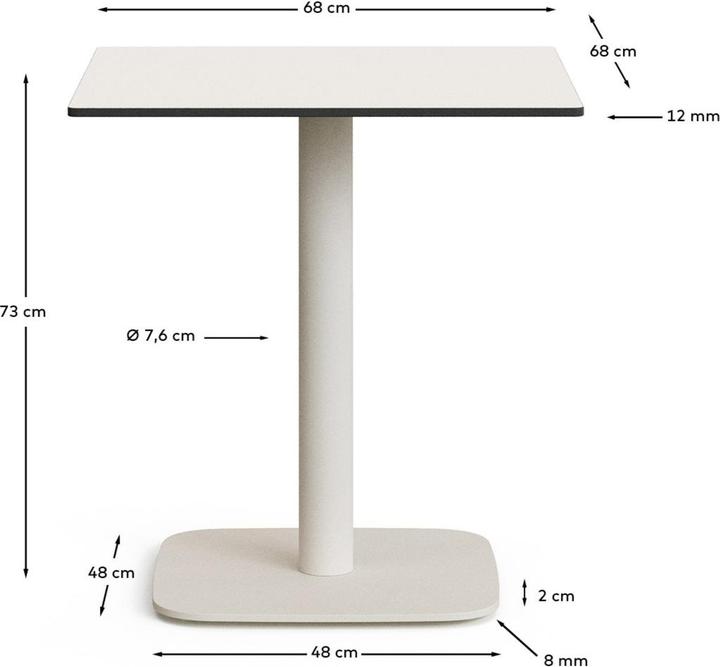 Actual product image Kave Home Dina (68 x 68 x 73 cm)