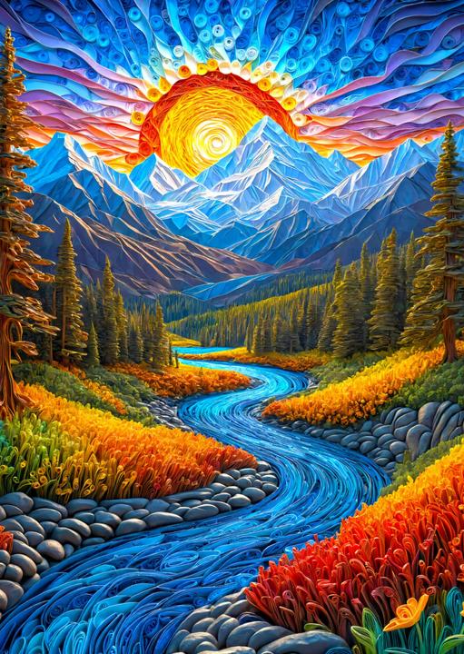 Produktbild Enjoy Puzzle Puzzle 1000 Teile - Sonnenaufgang-Landschaft (1000 Teile)