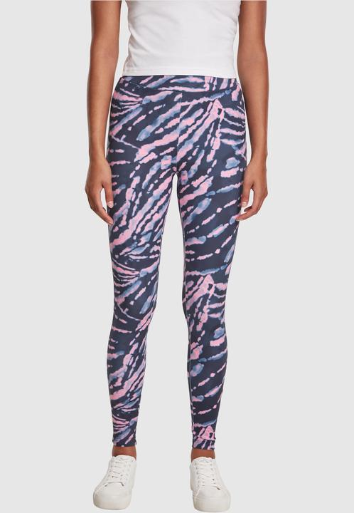 Actual product image Urban Classics Ladies High Waist Tie Dye Leggings (S)