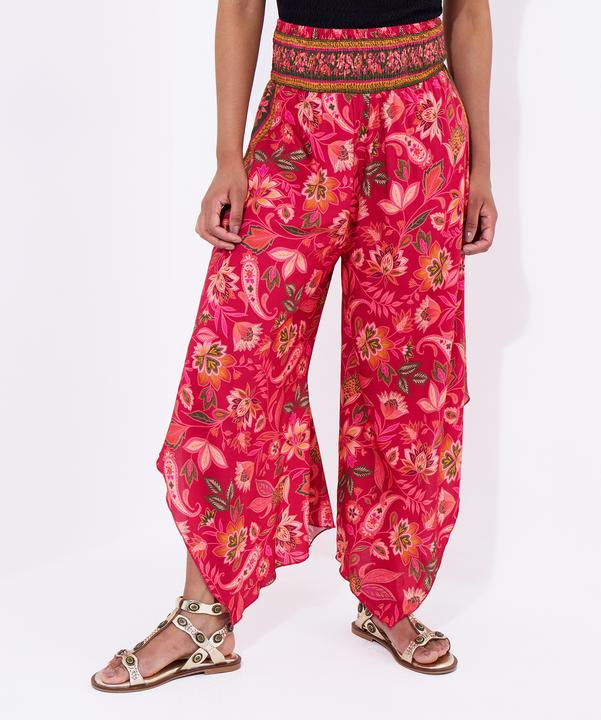 Actual product image Joe Browns Contrast Floral Border Print Relaxed Fit Trousers (Frequency band 38 (2600 MHz))