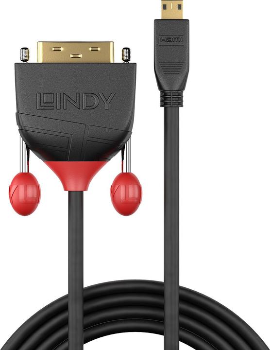 Image du produit Lindy micro HDMI (Typ D) — DVI (3 m, HDMI, DVI)