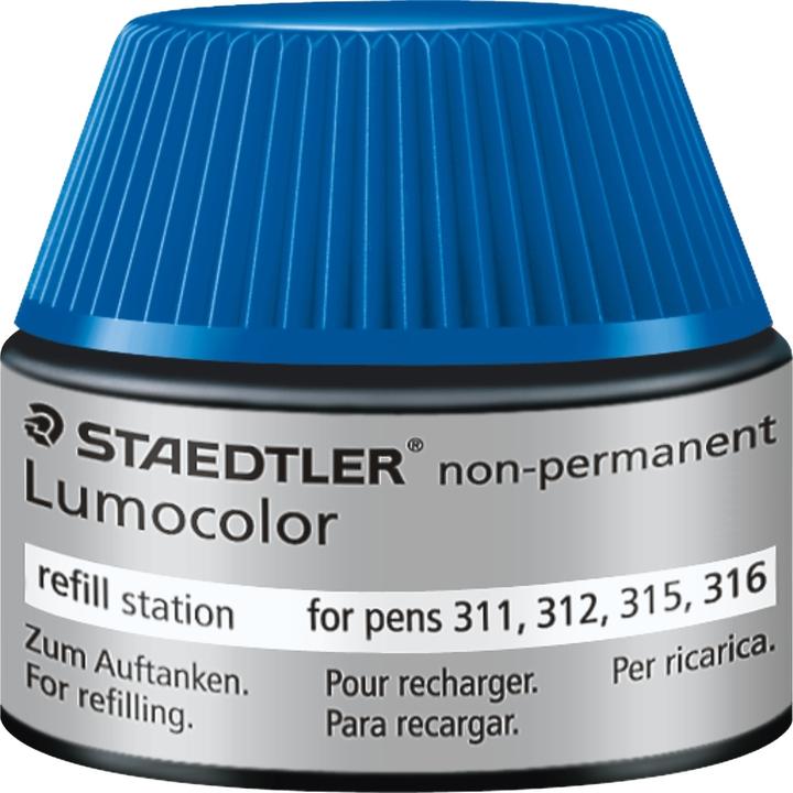 Produktbild Staedtler LUMOCOLOR REFILL STATIONS - Nachfülltinte wasserlöslich (Blau, 1 x)