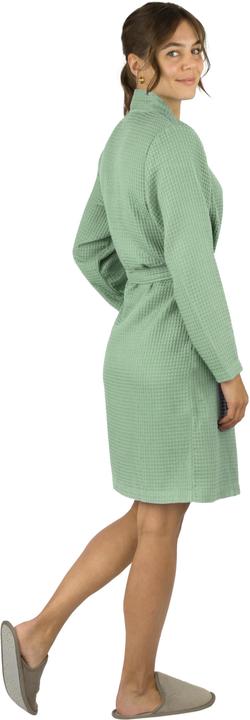 Actual product image Normani Ladies' dressing gown in bamboo waffle pique Manisa - 9629 (L, XL)