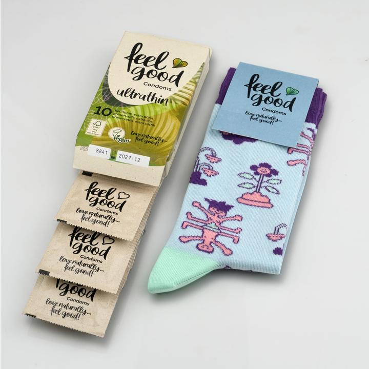 Produktbild Feelgood Condoms Ultrathin + Socks Gr. 36 - 40 (10 Stk.)