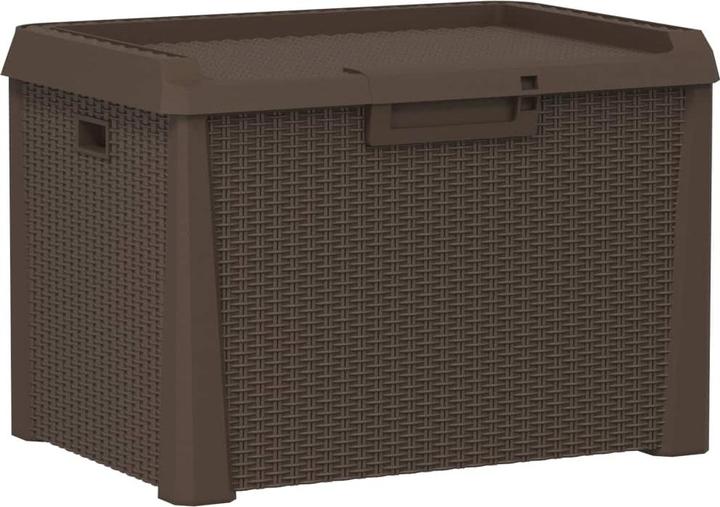 Produktbild VidaXL Gartentruhe Braun 125 L PP,Farbe: Braun,Material: 100