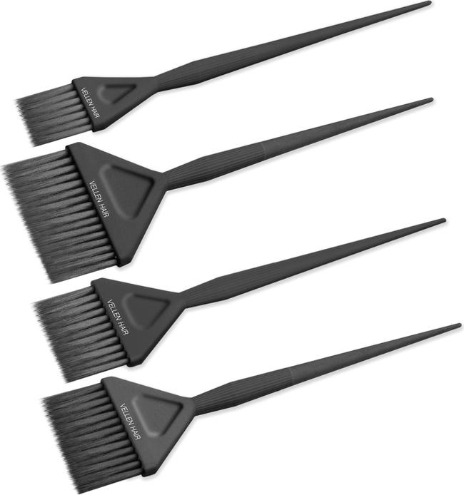 Immagine prodotto Vellen Hair Set di pennelli per tintura 4 Pack nero