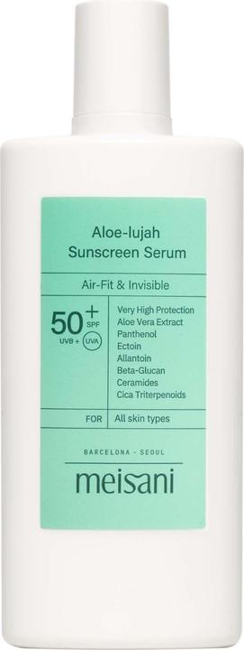 Actual product image Meisani Aloe-lujah sunscreen serum spf50+ (Suntan cream, SPF 50+, 50 ml)