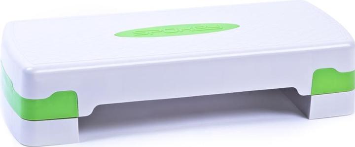 Spokey Basic IV Two-step aerobic stepper, white and green, 920946