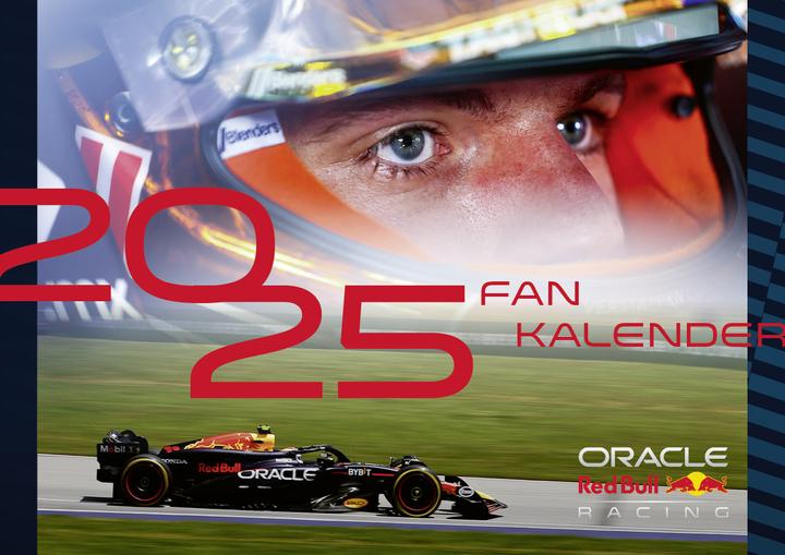 Actual product image Oracle Red Bull Racing 2025 - Fan Calendar (A3, German)