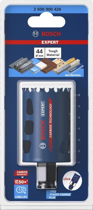 Immagine prodotto Bosch Professional Zubehör Sega a tazza EXPERT Tough Material, 44 x 60 mm (44 millimetri)
