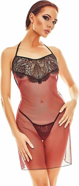 Actual product image Anais Robe lingerie rouge et noire Fantasme - - L/XL - Rouge (XL)