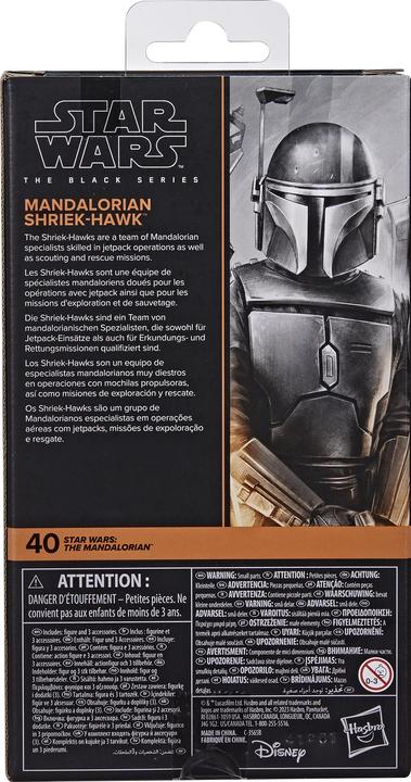 Actual product image Hasbro Star Wars: The Mandalorian Black Series figurine Mandalorian Shriek-Hawk