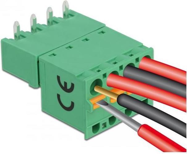 Immagine prodotto Delock Set di morsetti per PCB 4 pin passo 5,08 mm orizzontale