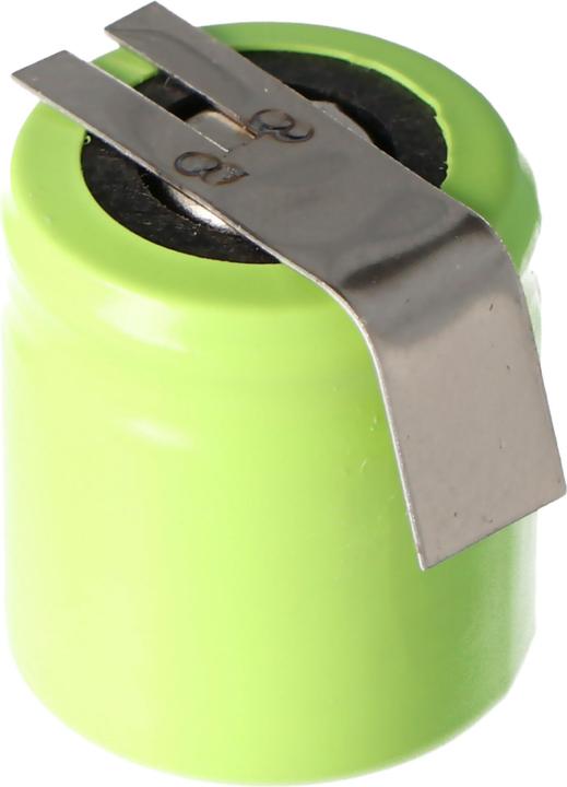 Actual product image AccuCell Akku für Sanyo N-110AA Akku NiMH 1/3 AA Mignon mit Lötfahne Z-Form (1 pcs., 1/3 AA, 150 mAh, Rechargeable battery)