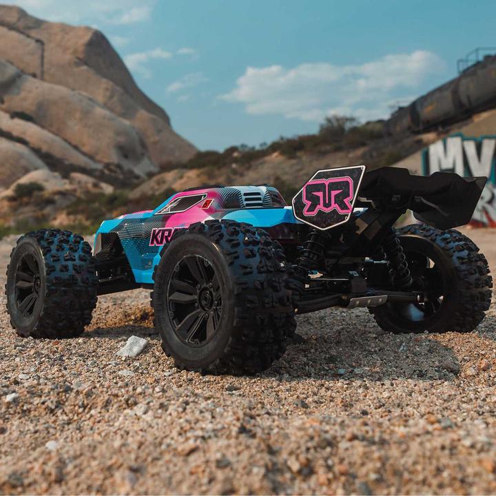 Produktbild Arrma KRATON 6S V6 4X4 1/8 BLX Brushless Speed Monster Truck RTR, Blau/Pink (RTR Ready-to-Run)