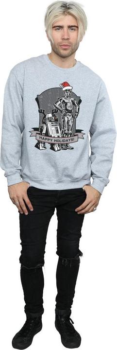 Produktbild Star Wars C3PO And R2D2 Christmas Holidays Sweatshirt (L)