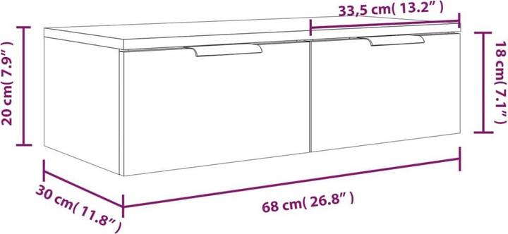 Image du produit VidaXL Archie (68 x 30 x 20 cm)