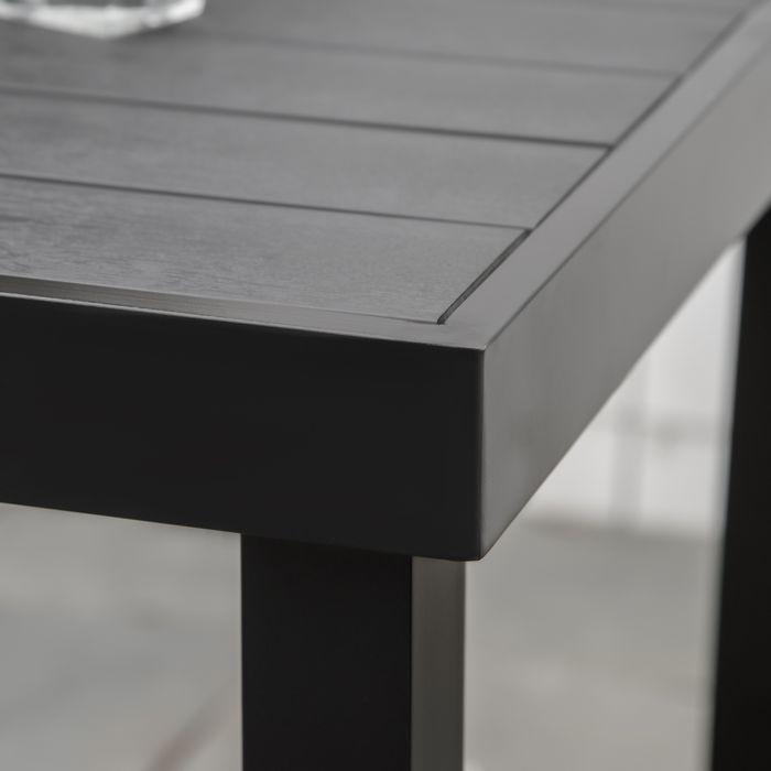 Produktbild Swisshandel24 Gartentisch für 4 Personen Esstisch Aluminiumtisch Gartenmöbel Loungemöbel pflegeleicht Kunststoff S (78 cm)