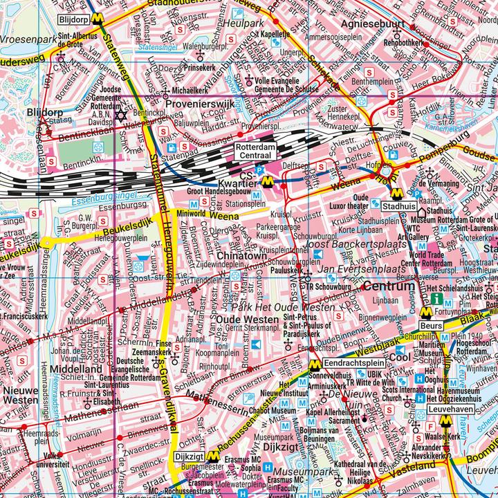 Produktbild Rotterdam, Stadtplan 1:20.000, freytag