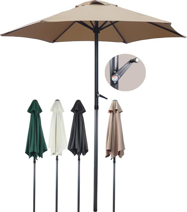 Produktbild VCM Sonnenschirm Balkonschirm rund UV-Schutz (1.80 m)