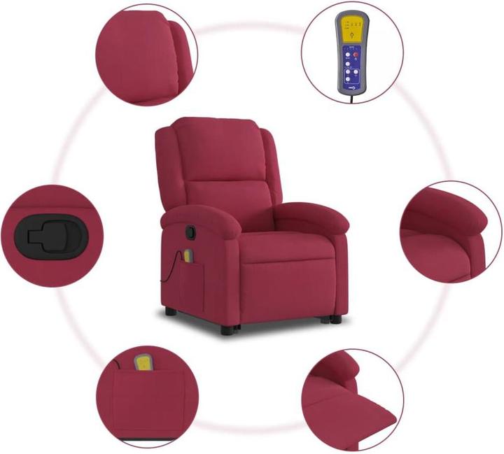 Immagine prodotto VidaXL Sedia per massaggi con aiuto in piedi in velluto