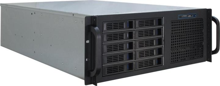 Intertech IPC 4U-4410 48,3cm 19Zoll 4HE Storage Rackmount-Gehaeuse 3x 5,25Zoll ext. 10x 2,5Zoll o. 3,5Zoll... (USB 3.0)
