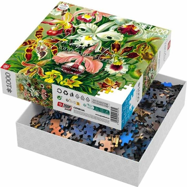 Actual product image Good Loot Puzzle 1000 Imagination Ernst Haeckel Orchidea / Orchid (1000 pieces)