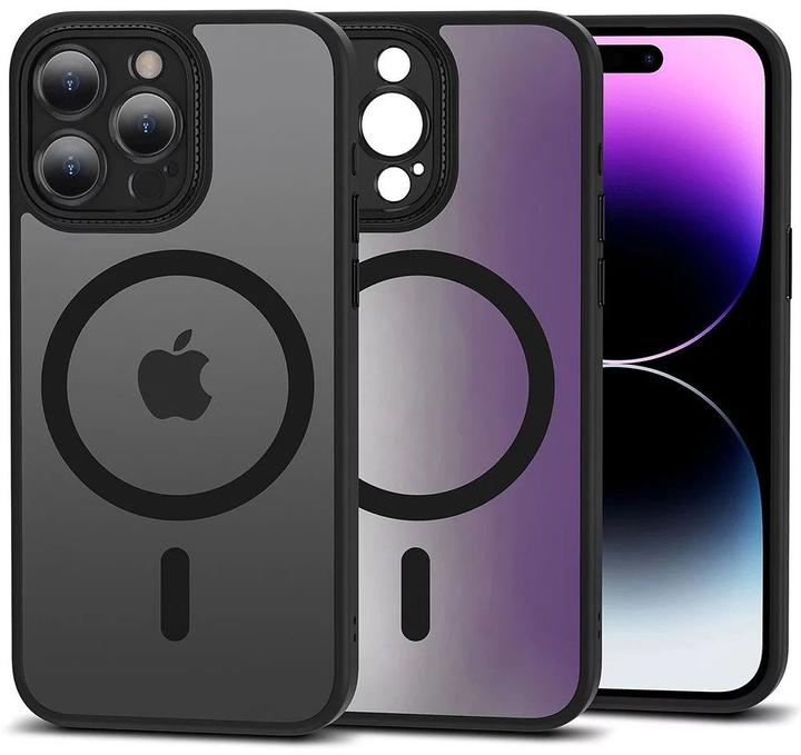 Image du produit Tech-Protect MagMat Cam+ MagSafe étui pour iPhone 15 Pro Max - noir mat (Apple iPhone 15 Pro Max)