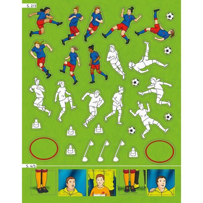 Image du produit Ravensburger Mein Ausmalstickerbuch Fussball - Grand livre avec plus de 300 autocollants, beaucoup d'autocollants