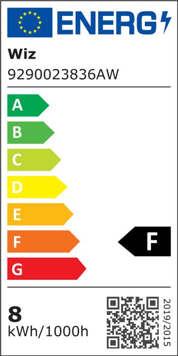 Label énergétique WiZ DUPLIKAT Lampe 60W E27 forme standard (E27, 8 W, 806 lm, 1 x, F)