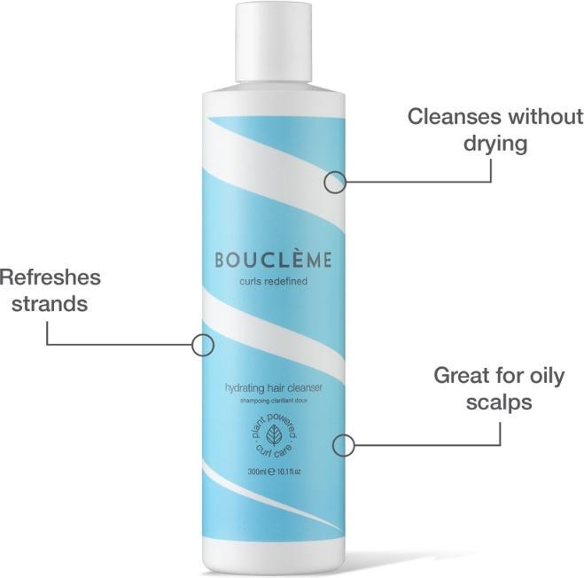 Image du produit Boucleme BouclÃme - Nettoyant hydratant pour les cheveux - 300ml (300 ml, Shampoing liquide)
