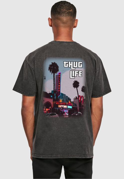 Actual product image Merchcode Grand Thug Life Acid Washed Heavy Oversize Tee - 118069 (4XL)
