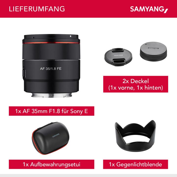 Actual product image Samyang AF 35mm f/1.8 FE (Sony E, full size)
