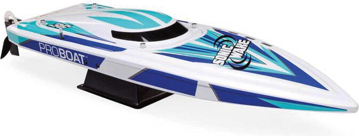 Image du produit ProBoat Sonicwake V2 36" Self-Righting Bateau de course Brushless Deep-V RTR Blanc/Bleu