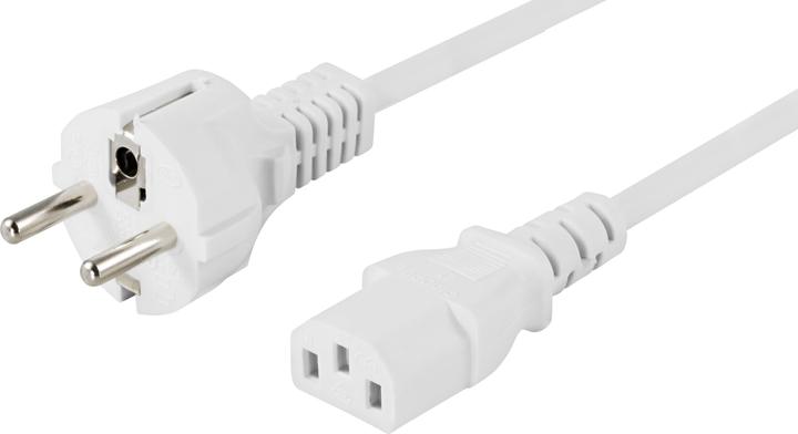 Actual product image Deltaco DEL-111NV - Strømkabel - CEE 7/7 (han) lige til IEC 60320 C13 lige - AC 250 V - 10 A - 10 m