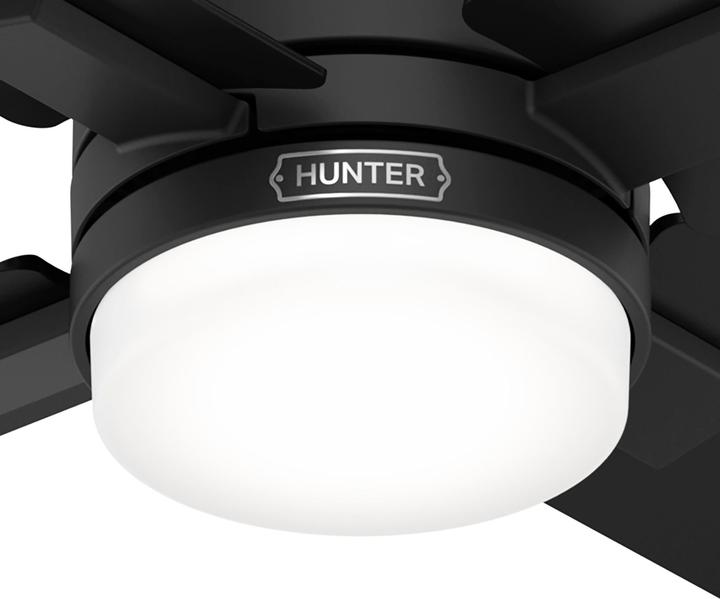 Image du produit Hunter Fans DC Deckenventilator Mila Schwarz mit LED & Fernbedienung (44 dB)