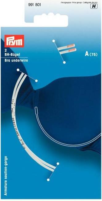 Image du produit Prym Armature de soutien-gorge, blanc Taille D (105), Carte 2 pcs.