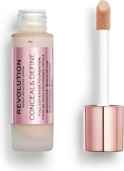 Actual product image Makeup Revolution Conceal and Define Foundation F4 23ml (F4)