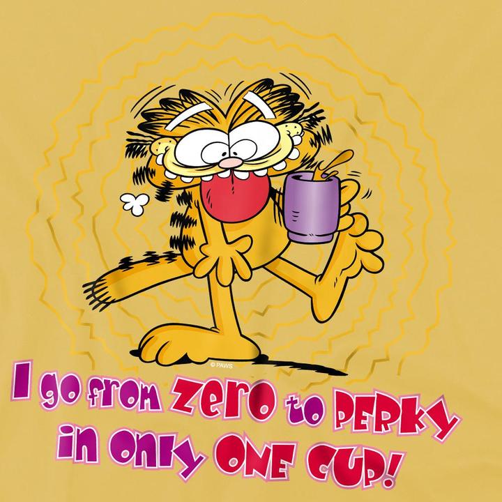 Immagine prodotto Garfield From Zero To Perky Maglietta Uomo (XL)