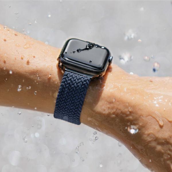 Produktbild Uniq Aspen Bracelet Tresse Apple Watch 44 42mm Gris Granite (Kunststoff)