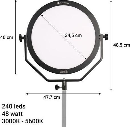 Image du produit Falcon Eyes Lampe LED bicolore Sophiez SO-48TD sur 230V