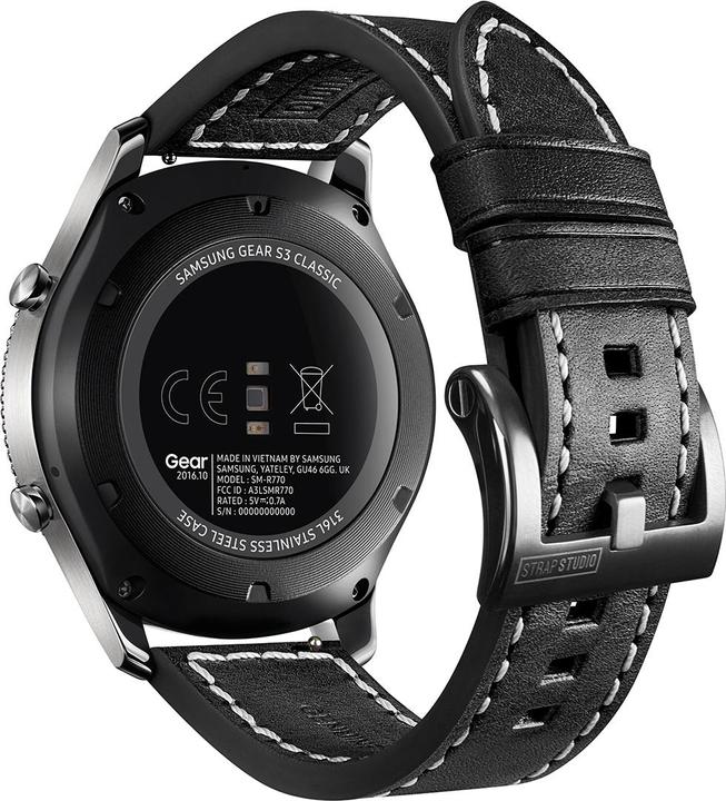 Immagine prodotto Strap Studio Viaggiatore urbano Nero (22 mm, Cuoio)